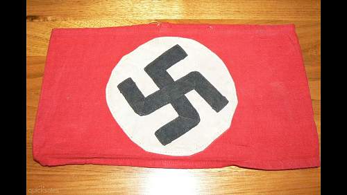 NSDAP arnband and Pre war nsdap armband