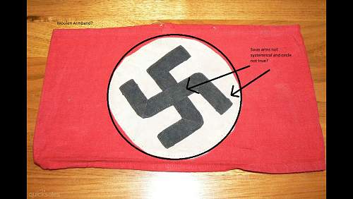 NSDAP arnband and Pre war nsdap armband