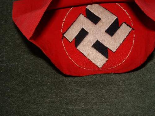 Bevo NSDAP armband , is she a good one?.