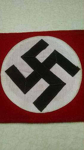 NSDAP wool armband Genuine or Reproduction