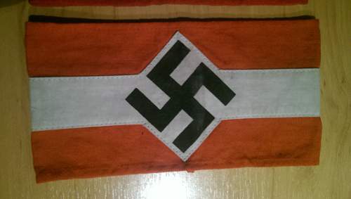 Question NSDAP and HJ armbands fake?