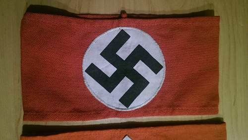 Question NSDAP and HJ armbands fake?