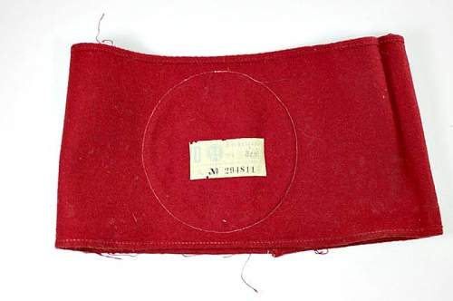 Opinions on NSDAP wool armband