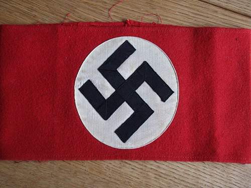 Opinions on NSDAP wool armband