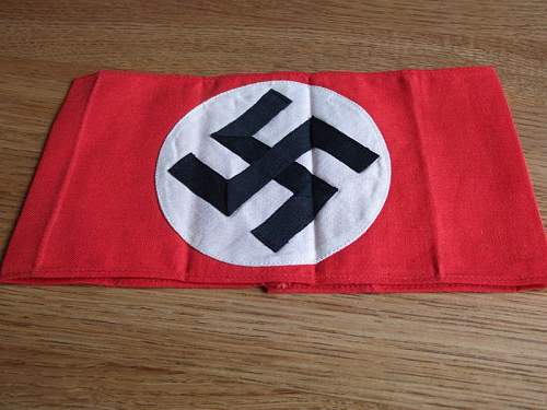 Multi piece Cotton NSDAP/SA Armband Opinion