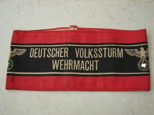 Volkssturm armband - real or fake?