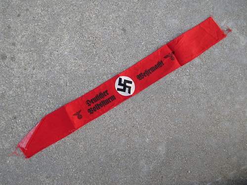 Unusual Deutscher Volkssturm Wehrmacht armband