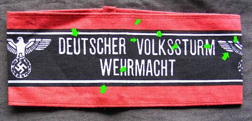 Deutscher Volkssturm Wehrmacht armband. -  Real or Fake