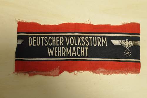 Deutscher Volkssturm Wehrmacht armband. -  Real or Fake