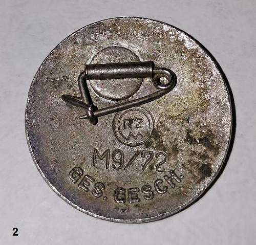 Real or Fake NSDAP Nazi Party Pin Badge.