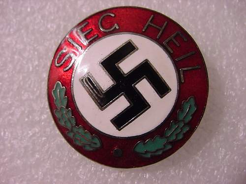 1933 German Nazi NSDAP SEIG HEIL Victory Pin