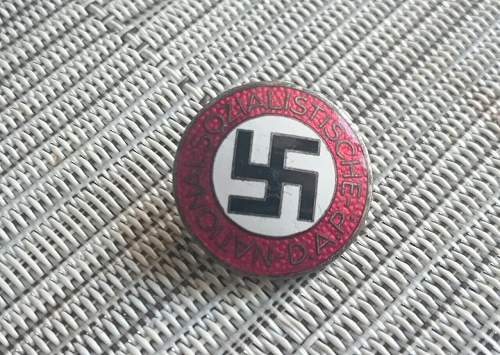 RZM marked M1/72 party pin - Real or fake?