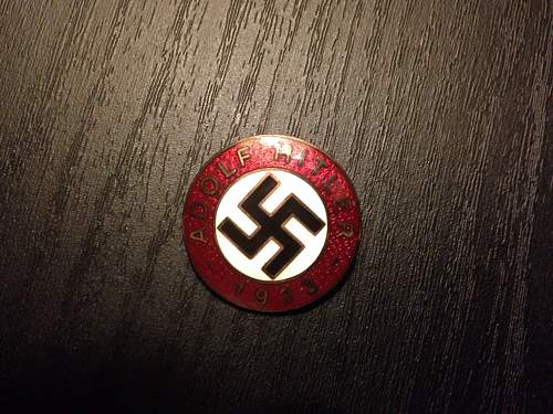 RZM marked M1/72 party pin - Real or fake?