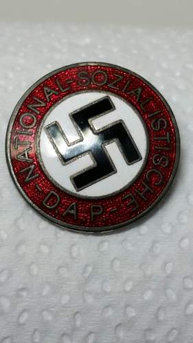 The famous NSDAP pin RZM M1/129 - probably fake, but....