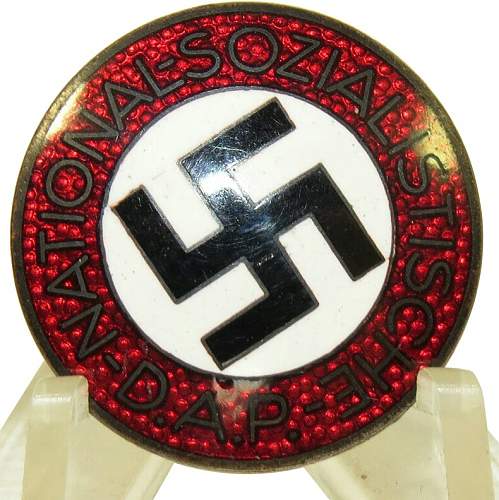 NSDAP Parteiabzeichen - confirmation of authenticity