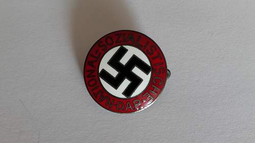 Real or fake? NSDAP partabzeichen pin