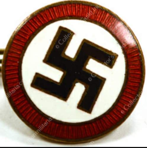 Real or fake? NSDAP partabzeichen pin