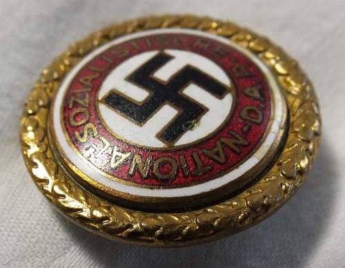 NSDAP Gold Party badge