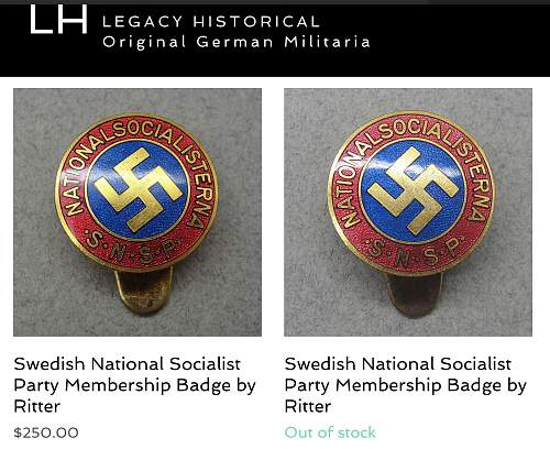 Bought Today S.N.S.P membership badge