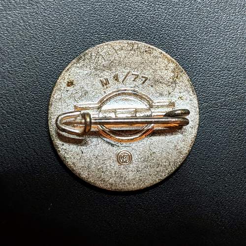 M1/77 NSDAP Pin?  Thoughts?