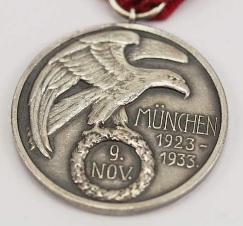 German Blood Order Medal 707, opinions