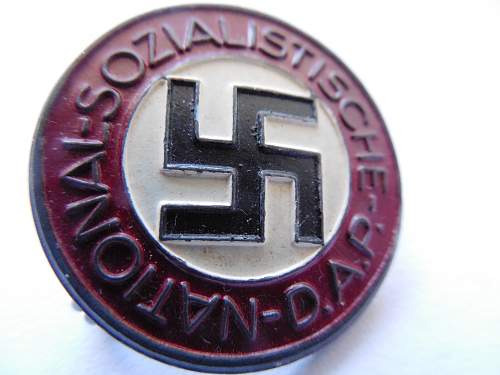 My First NSDAP Party Pin (Parteiabzeichen)