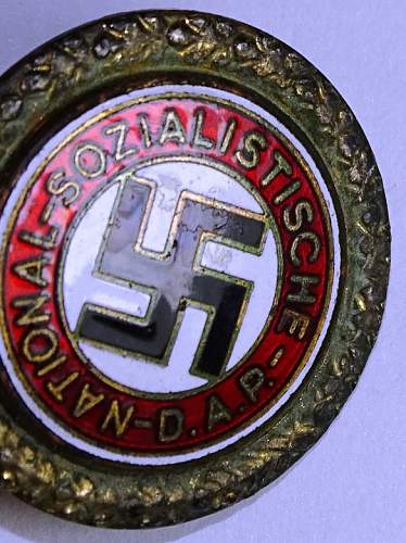 NSDAP Golden Party Badge Fake or Original