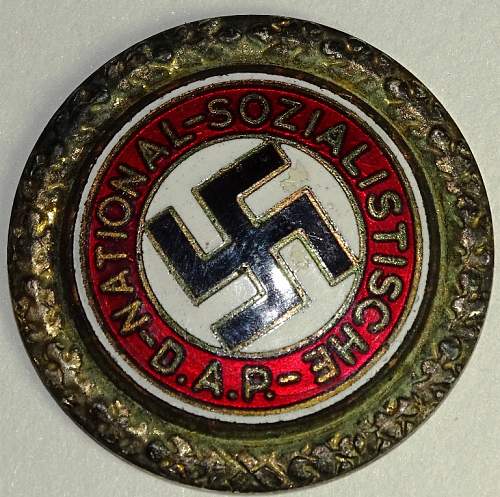 NSDAP Golden Party Badge Fake or Original