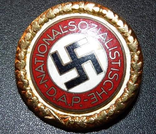 NSDAP Gold Party Badge