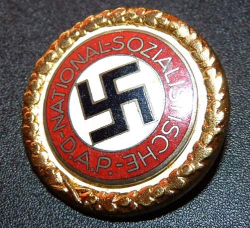 NSDAP Gold Party Badge