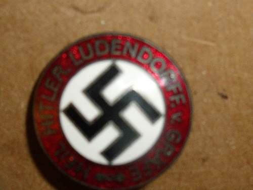 party pin,heil hitler-ludendorff von grafe