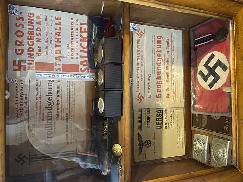 Paper pamphlets relating to NSDAP rallies and events