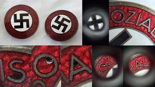 NSDAP Party Pin M1/164 RZM Marker