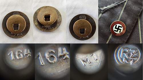 NSDAP Party Pin M1/164 RZM Marker