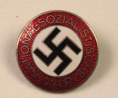 NSDAP Pin Help Needed. real/ fake or repo?