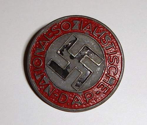 Two NSDAP - Mitgliedsabzeichen (membership pins) - Are they authentic?