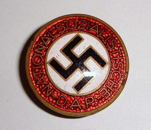 Two NSDAP - Mitgliedsabzeichen (membership pins) - Are they authentic?