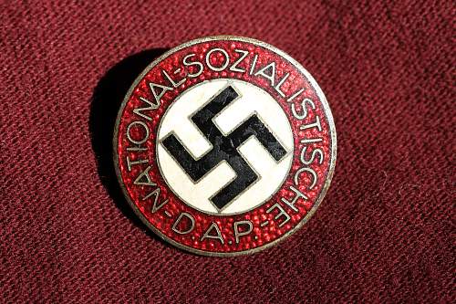 Parteizbzeichen NSDAP M1 Apreck &amp; Vrage, Leipzig