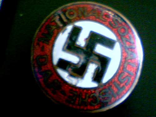 NSDAP party membership badge/pin