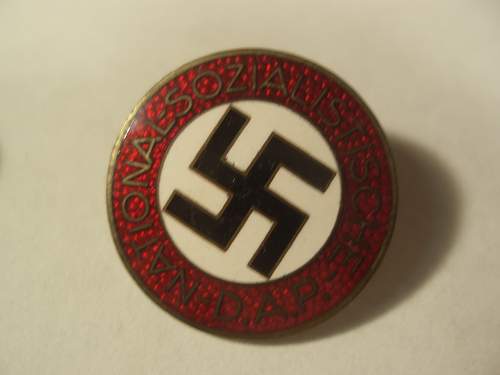 NSDAP Party membership badges and SS Stick Pin Opinions