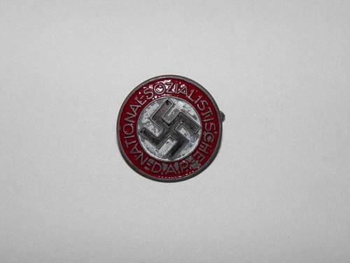 NSDAP badge. opinions please