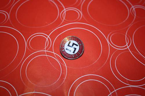 Westwall medal and Adolf Hitler 1933 pin