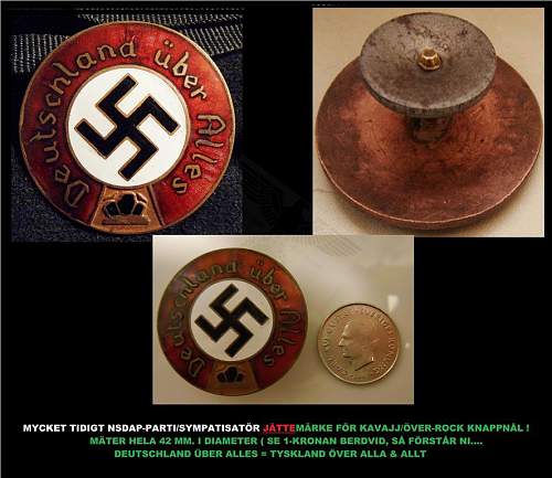 Nazi pin from the 30s (&quot;swedish ebay&quot;)1 hour heeeelp