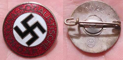 About to purchase a NSDAP party pin - opinions?