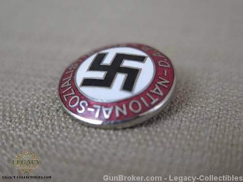 Fake NSDAP party pins