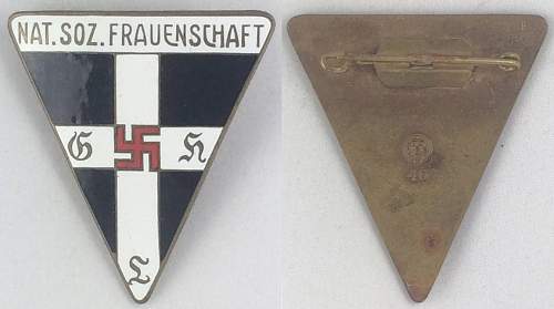 Frauenschaft pin for opinions