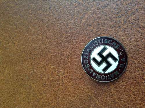 NSDAP pin, Thoughts real or fake?