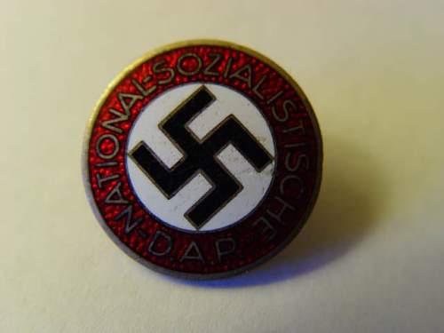 NSDAP Pin and SS Membership Stick Pin