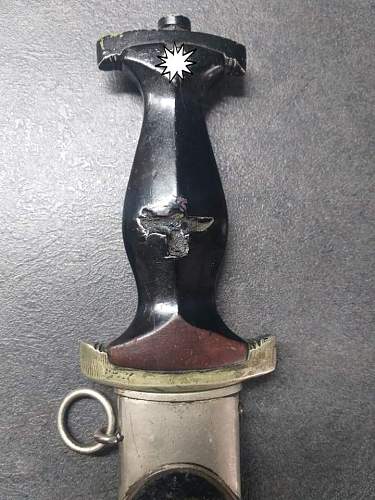 Post-war use of an NSKK dagger