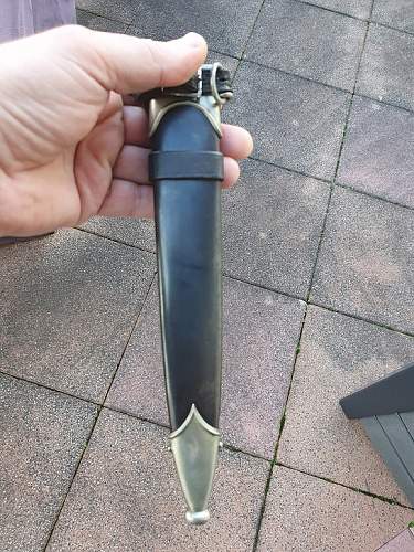 Early NSKK dagger with SS vertical hanger